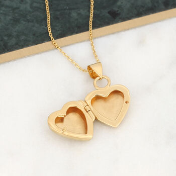 Personalised Gold Heart Locket, 3 of 10