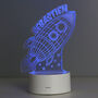 Personalised Space Rocket LED Colour Changing, thumbnail 3 of 5
