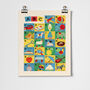 Vintage Alphabet Blocks Children's Fine Art Print, thumbnail 3 of 4