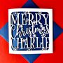 Snowflakes Personalised Christmas Card, thumbnail 2 of 4