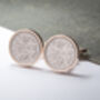 1956 70th Birthday Sixpence Coin Cufflinks, thumbnail 3 of 4
