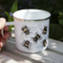 Bumble Bee Enamel Camping Mug, thumbnail 2 of 6