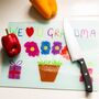 Mummy's Personalised Chopping Board Child's Drawing, thumbnail 4 of 6