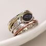 Personalised Sterling Silver Labradorite Spinner Ring, thumbnail 2 of 10