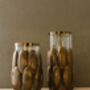 Handmade Set Of Two Brass And Glass Baze Vases, thumbnail 2 of 4