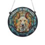 German Shepherd White Memorial Suncatcher, thumbnail 2 of 6