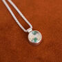 Stars And Gems Birthstone Locket In Sterling Silver, thumbnail 4 of 11