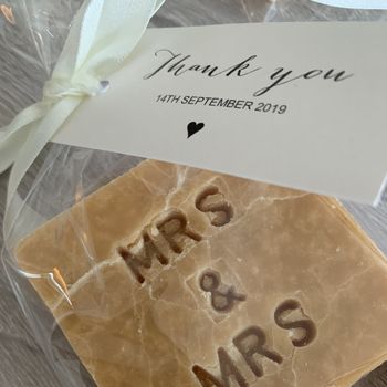 Mr And Mrs Scottish Tablet Wedding Favour, 2 of 5