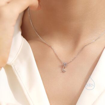 Tiny Neurone Cell Pendant Necklace In Sterling Silver, 2 of 9