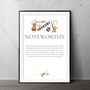 Fun, Witty Music Lover Print Gift – Noteworthy Gift For Musicians And Singers, thumbnail 2 of 2