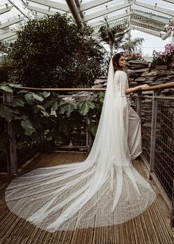 Pearla Pearl Cathedral Wedding Veil, 4 of 5