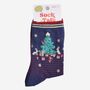 Women's Bamboo Socks Woodland Animals Christmas Tree, thumbnail 5 of 5