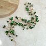 Peridot Green Crystal Hair Vine, thumbnail 5 of 6