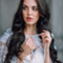 White Wedding Cape | Lace Bridal Cape With Hood, thumbnail 4 of 12