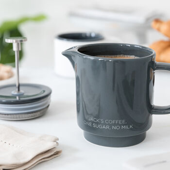 Personalised Ceramic Cafetiere And Mug Set, 4 of 10
