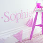 Personalised Pink Twinkle Wall Letter Sticker, thumbnail 1 of 3