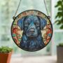 Labrador Black Stained Glass Effect Suncatcher, thumbnail 6 of 6