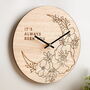 Flowers And Moon Clock, thumbnail 2 of 4