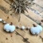 Neutral Autumn Felt Pumpkin Garland, thumbnail 2 of 3