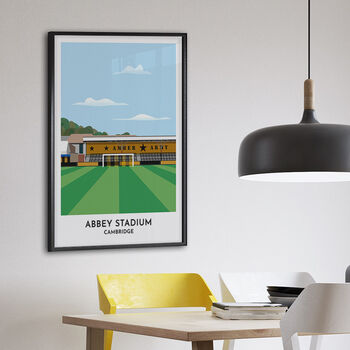 Personalised Contemporary Football Stadium Print, 10 of 12