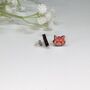 Wooden Red Panda Stud Earrings, thumbnail 2 of 4