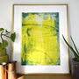 Recycled Green Tonal Abstract Riso Print, thumbnail 1 of 2