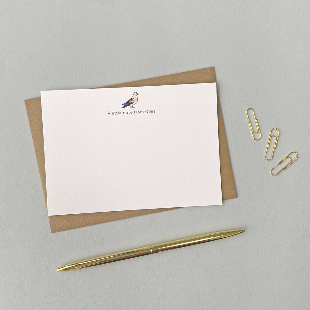 Personalised Pigeon Correspondence Cards / Notelets, 1 of 3