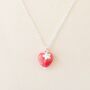 Silver Plated Pink Heart And Silver Star Necklace, thumbnail 3 of 6