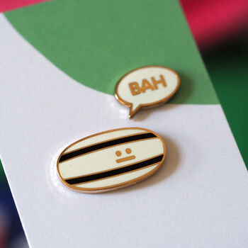 Bah Humbug Christmas Enamel Pins, 8 of 10