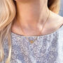 Gold Plated Bridesmaid Heart Loveknot Necklace, thumbnail 5 of 5