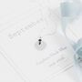 September Birthstone Initial Sterling Silver Necklace, thumbnail 1 of 12