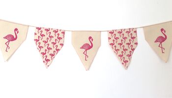 Flamingo Bunting. Pink. Hanging Decoration. Handmade, 2 of 4