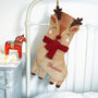 Personalised Red Nosed Reindeer Stocking, thumbnail 1 of 2