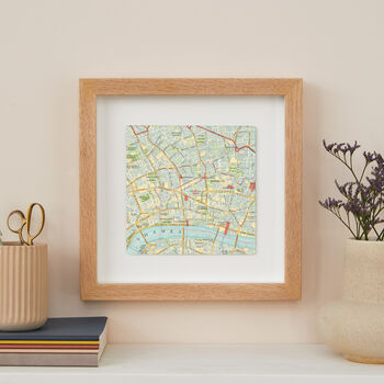 Personalised Central London Map Print Wall Art, 3 of 5