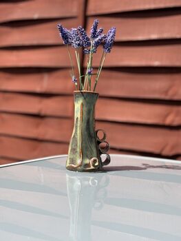 Small Vase, Ceramic, Porcelain, Handmade, 2 of 5