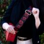 Gothic Red Rose Bag Strap | Extra Long Crossbody Replacement Bag Strap, thumbnail 1 of 6