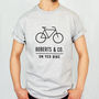 'On Yer Bike' Personalised Adventure Men's T Shirt, thumbnail 11 of 11