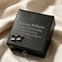 Personalised Hand Finished Leather Cufflink Box, thumbnail 6 of 10