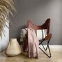 Powder Pink 100% Cotton Throw, thumbnail 1 of 3