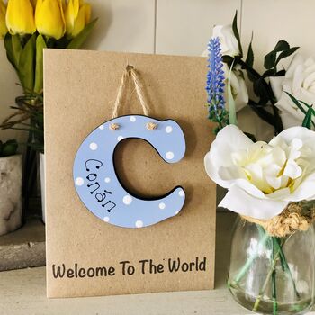 Personalised Welcome To The World Wooden Keepsake Card, 4 of 6