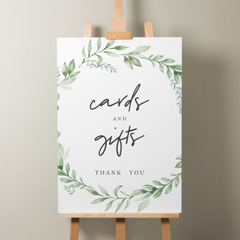 Botanical Wedding Menu Sign 'Amelia', 7 of 9