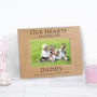 Personalised 'Our Hearts Belong To Daddy' Photo Frame, thumbnail 2 of 2
