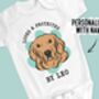 Golden Retriever Baby Onesie, thumbnail 2 of 6