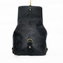 Handcrafted Small Black Leather Backpack, thumbnail 6 of 6