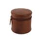Personalised Round Leather Travel Case For Him, thumbnail 2 of 7
