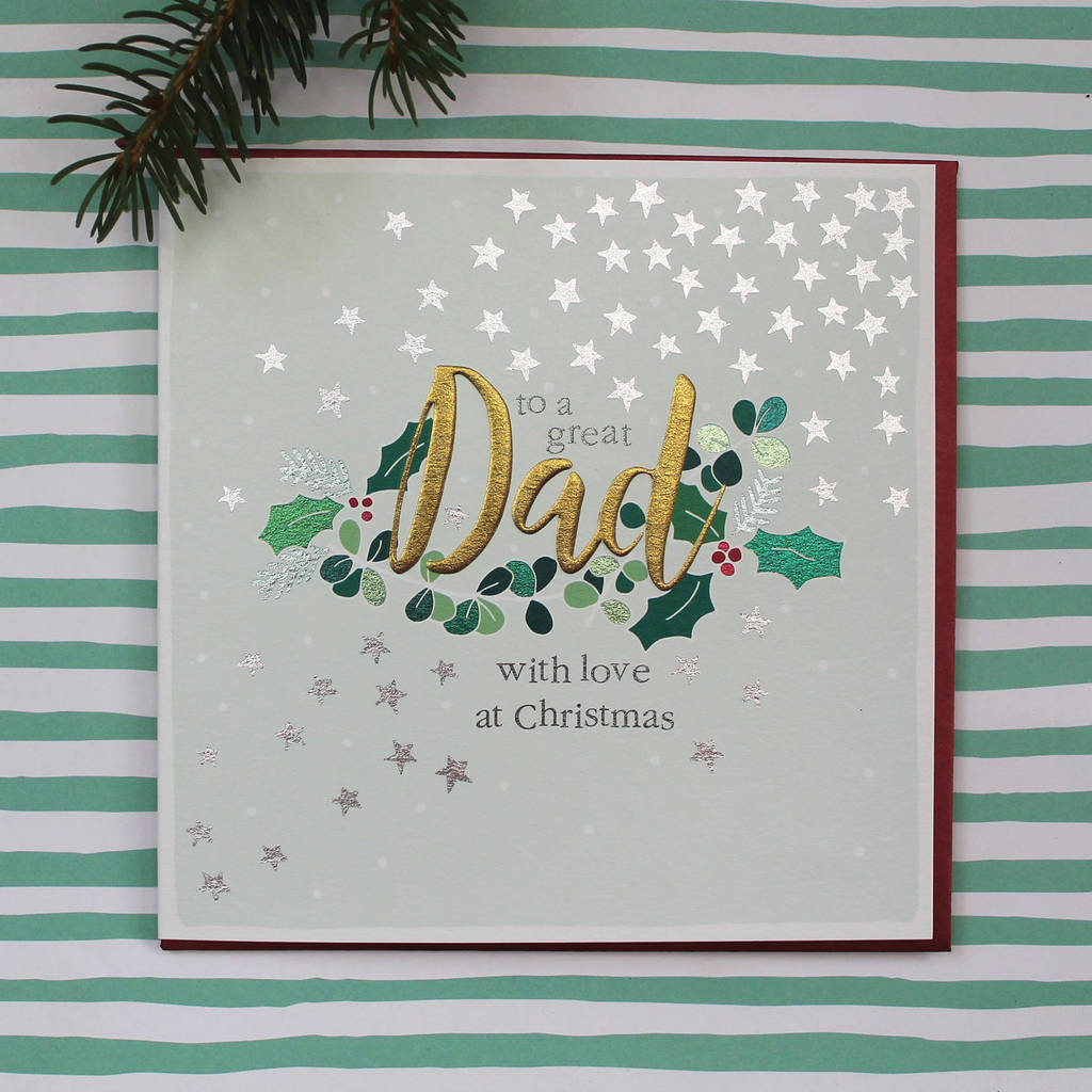 Dad Christmas Card By Molly Mae | notonthehighstreet.com