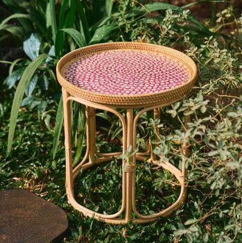 Boho Karoo Rattan Side Table, 3 of 9