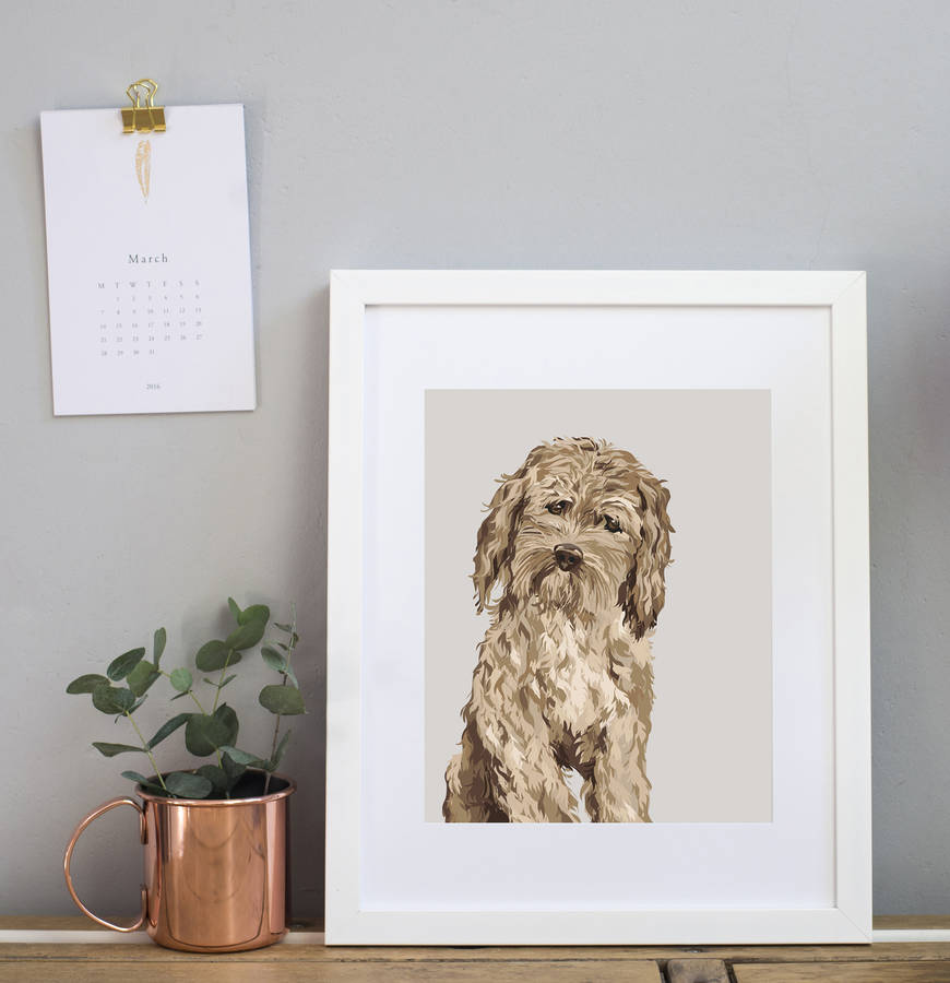 Cockapoo Print By Sirocco Design | notonthehighstreet.com