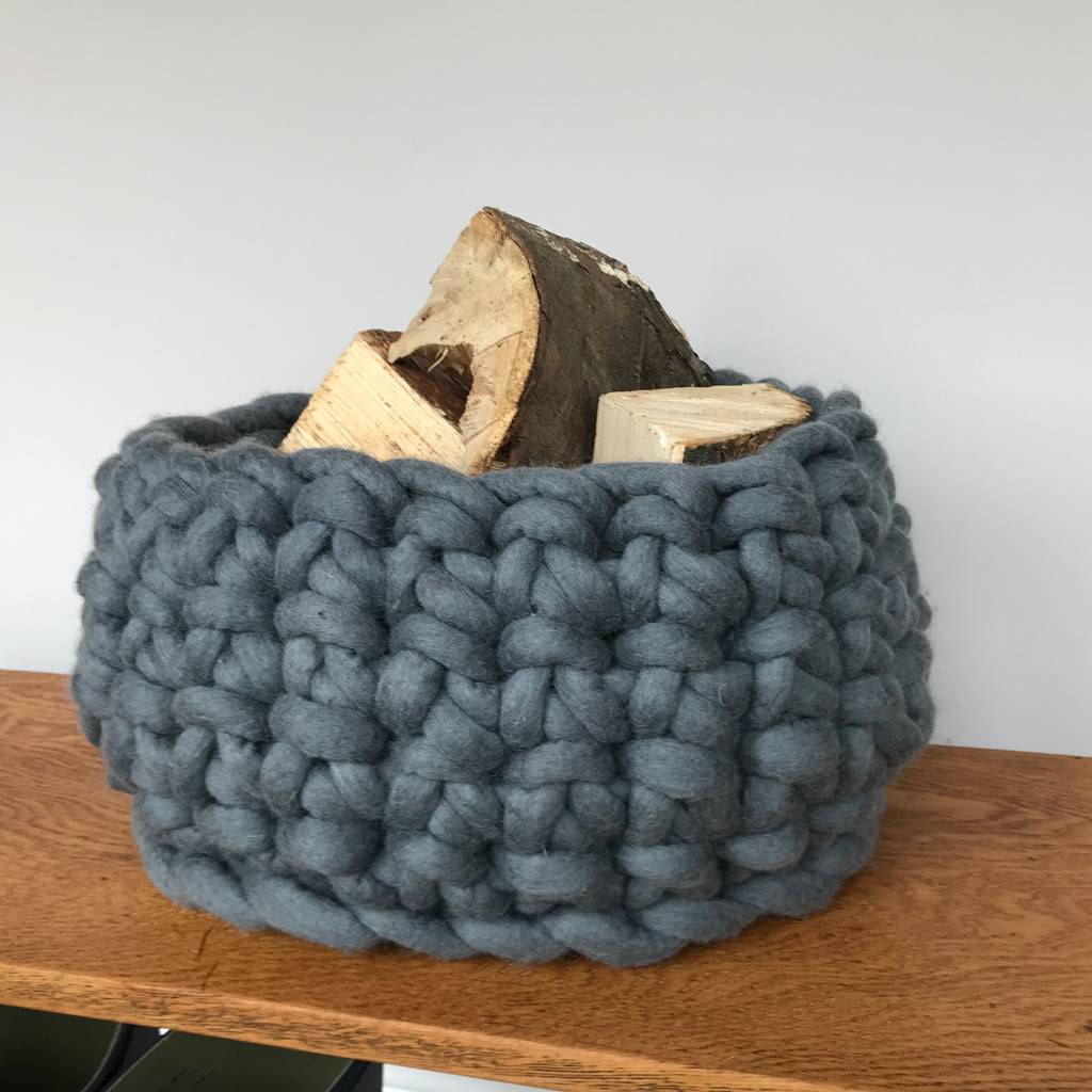 giant felted merino wool baskets by perch upholstery ...