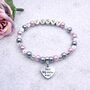 Personalised Big Sister Charm Bracelet, Baby Shower Gift, thumbnail 1 of 12